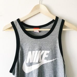 Nike Swoosh Gray Tank Top